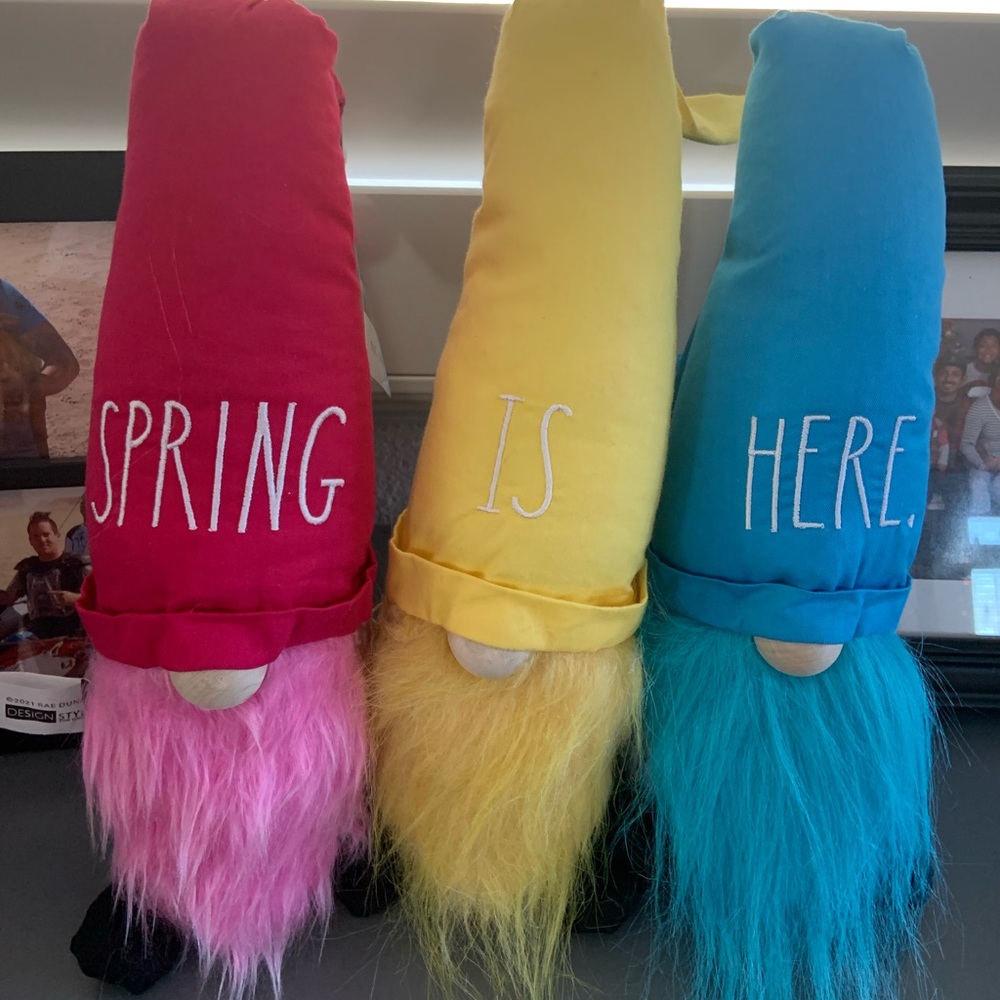Rae Dunn Spring Gnome Trio